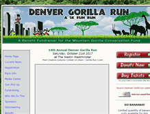 Tablet Screenshot of denvergorillarun.com